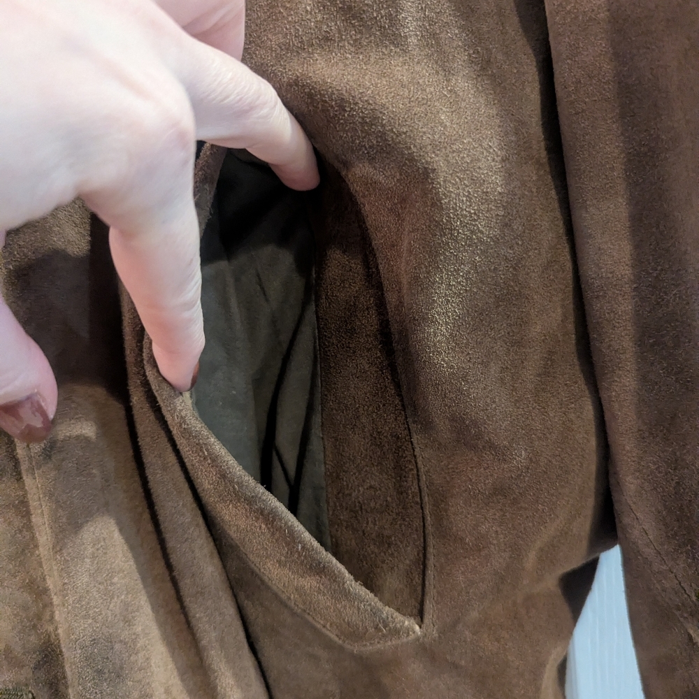 Vintage Banana Republic Suede Leather Jacket - Picture 8 of 10